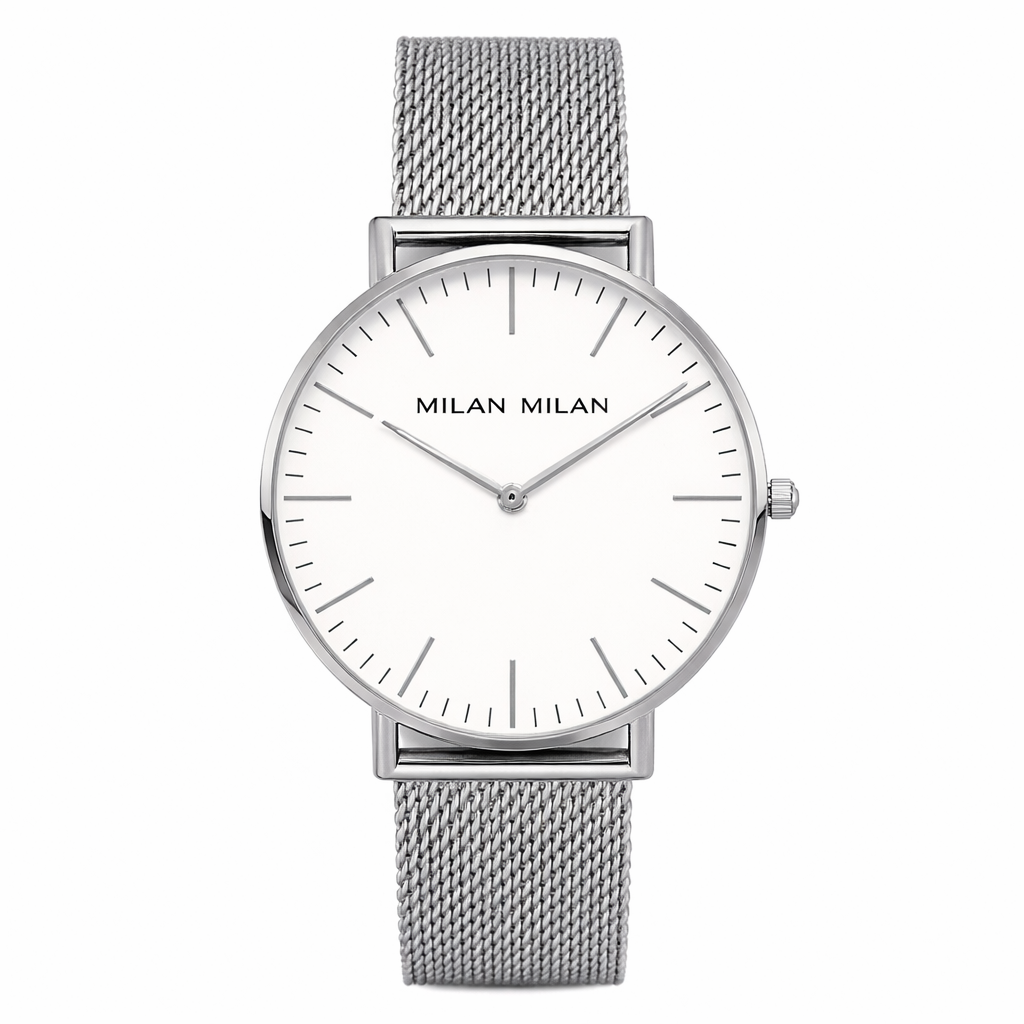 Relógio Feminino 36mm Milan Silver Steel