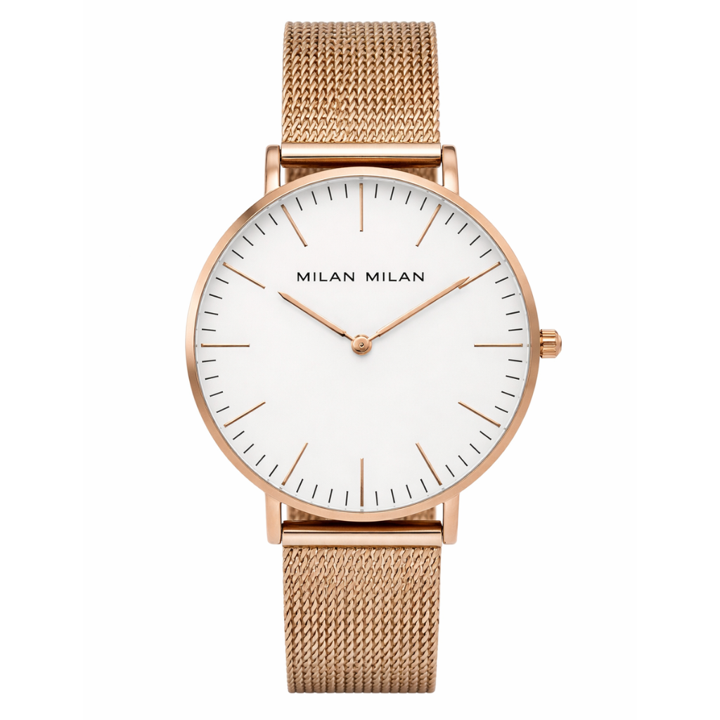 Relógio Feminino 36mm Milan Rose Steel